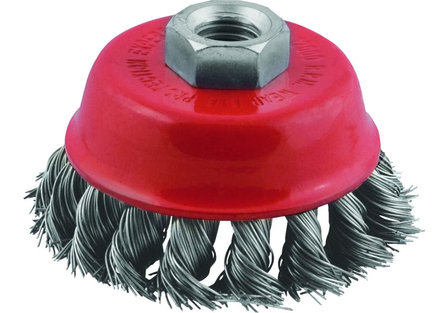 Zdjęcie: Szczotka doczołowa 100 mm stal do szlifierki kątowej - blister - RAWLPLUG