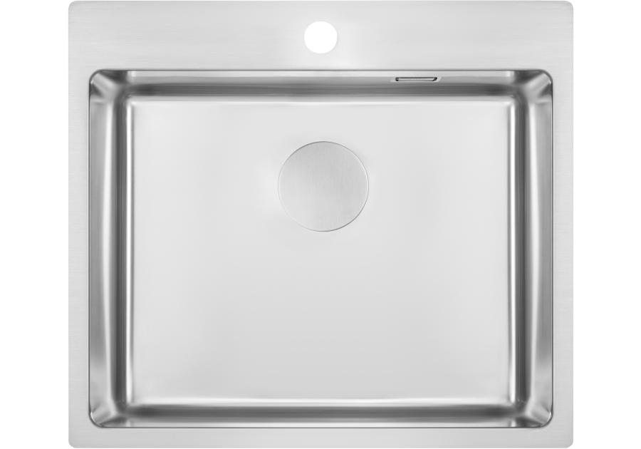 Zdjęcie: Zlewozmywak stalowy Olfato stal szczotkowana 1K B/O, 550x505x200 + space saver DEANTE