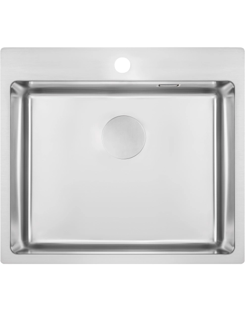 Zdjęcie: Zlewozmywak stalowy Olfato stal szczotkowana 1K B/O, 550x505x200 + space saver DEANTE