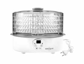 Suszarka do żywności z regulacją temperatury 240 W transparentny BROWIN