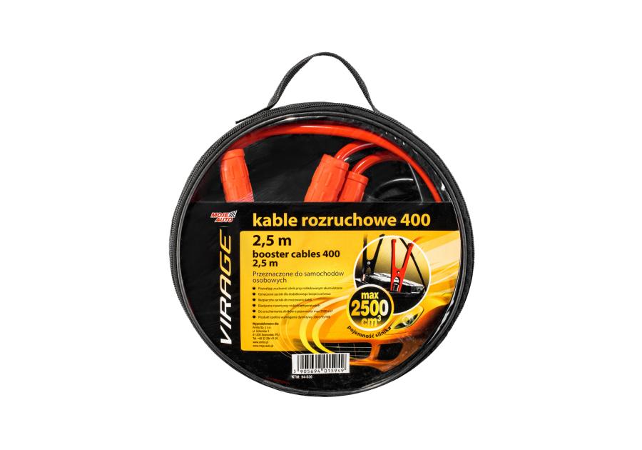 Zdjęcie: Kable rozruchowe 400 A - 2,5 m MOJE AUTO VIRAGE