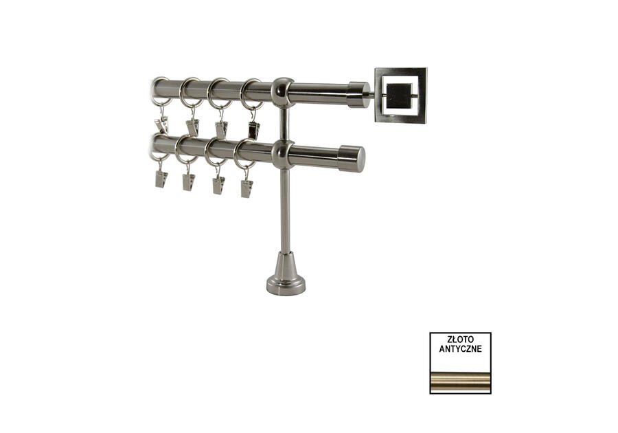 Zdjęcie: Karnisz podwójny Valentina fi 19 mm - 400 cm tiara złoto KARWEL