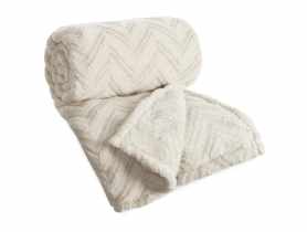 Koc Jodła 150x200 cm beżowy EUROFIRANY