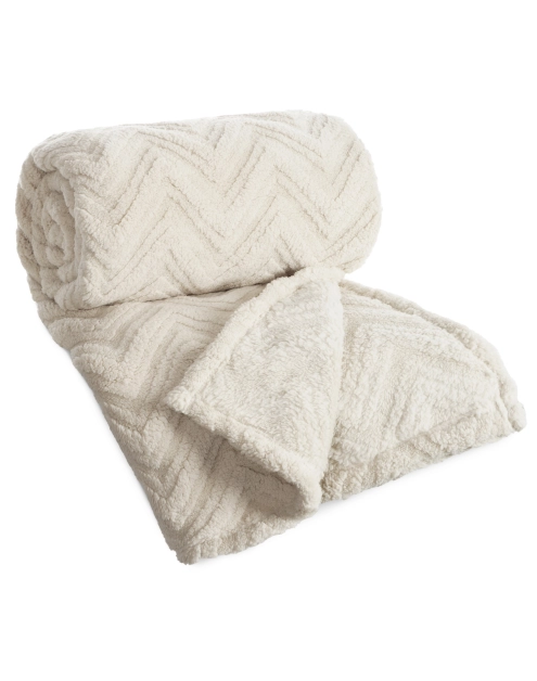 Zdjęcie: Koc Jodła 150x200 cm beżowy EUROFIRANY