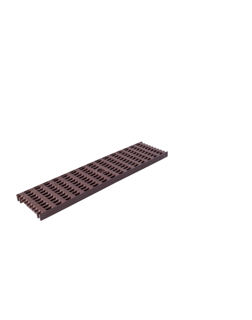 Zdjęcie: Odwodnienie liniowe krata PVC brąz B125, 500x126x20 mm ZMM MAXPOL