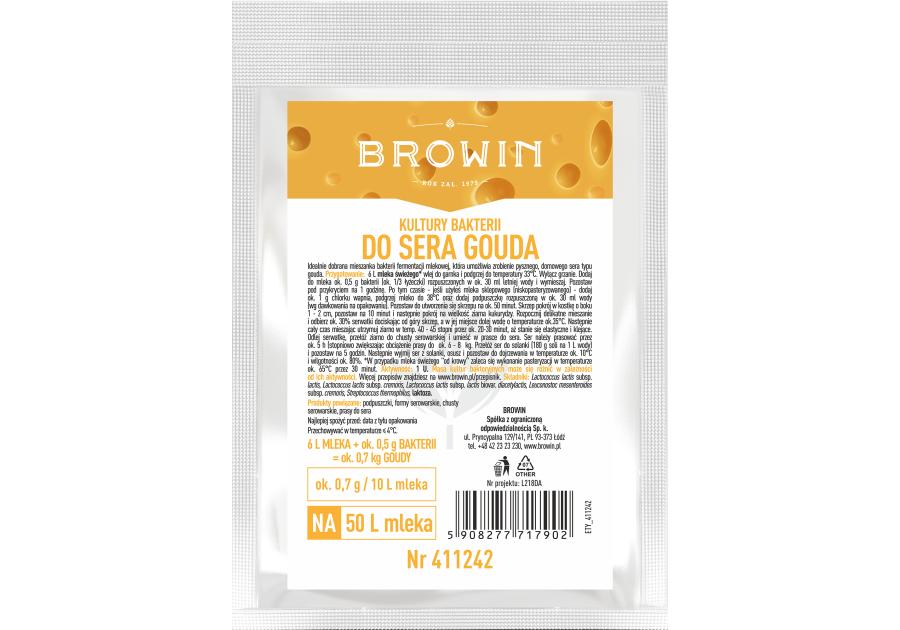 Zdjęcie: Kultury bakterii do sera gouda BROWIN
