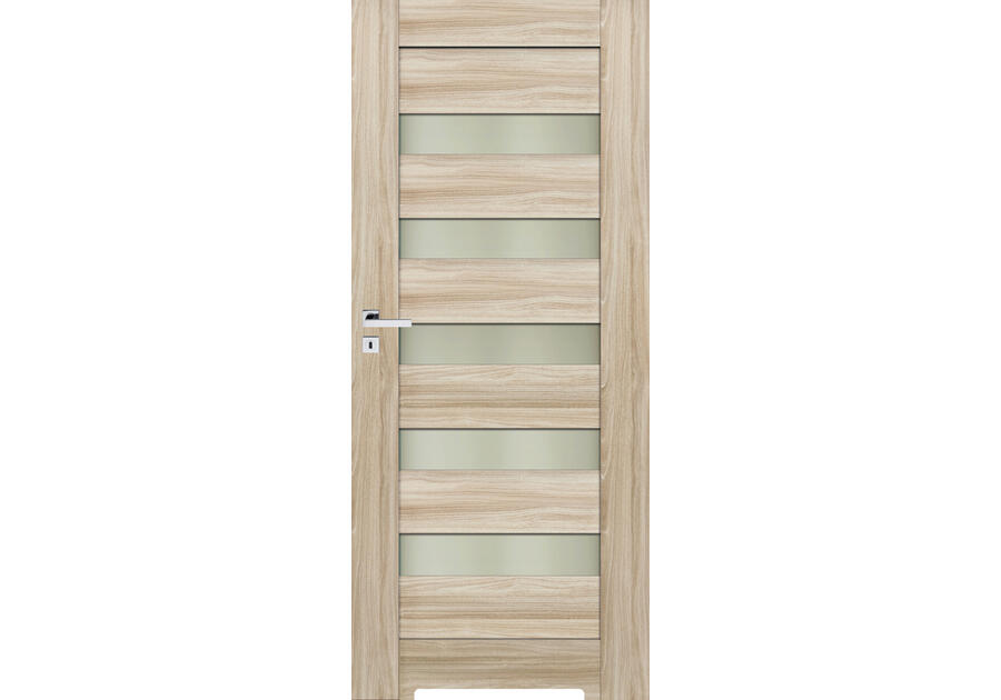Zdjęcie: Drzwi wewnętrzne Arco 70 cm prawe dąb Salinas 141 W02 Eco Top z podcinką wentylacyjną POL-SKONE
