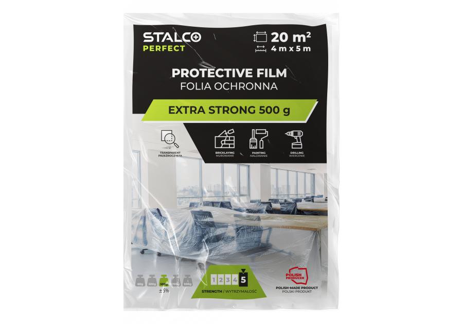 Zdjęcie: Folia ochronna extra strong 4x5 m 500 g STALCO PERFECT