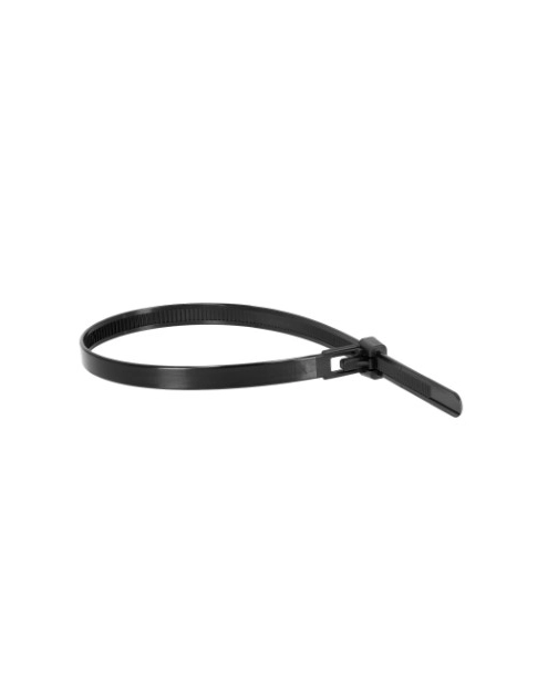 Zdjęcie: Opaski nylonowe demontowalne czarne 7,6 x 370 mm STALCO PERFECT