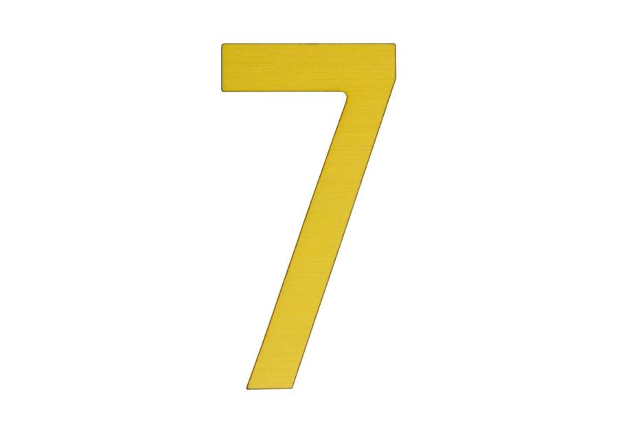 Zdjęcie: Cyfra 7 samoprzylepna 50 mm złoty szczotkowany METRO