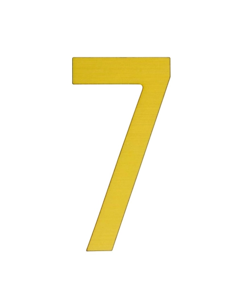 Zdjęcie: Cyfra 7 samoprzylepna 50 mm złoty szczotkowany METRO