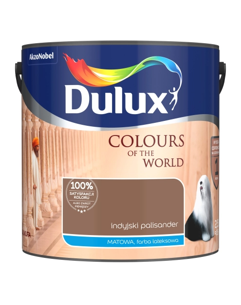 Zdjęcie: Farba do wnętrz Kolory Świata 2,5 L indyjski palisander DULUX