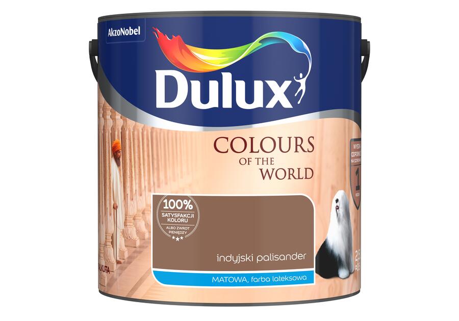 Zdjęcie: Farba do wnętrz Kolory Świata 2,5 L indyjski palisander DULUX