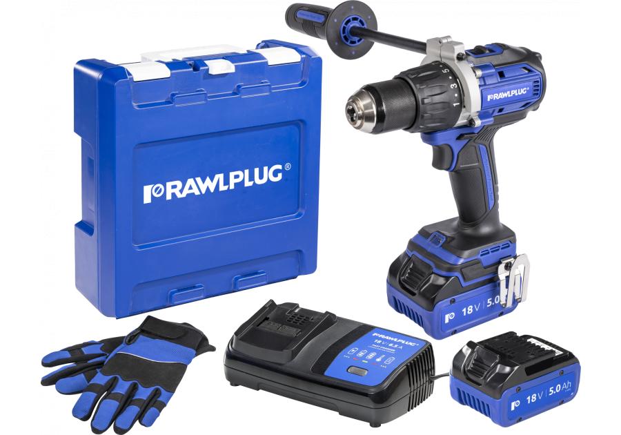 Zdjęcie: Wiertarko-wkrętarka z udarem 100 Nm 18 V RawlDRIVER RAWLPLUG