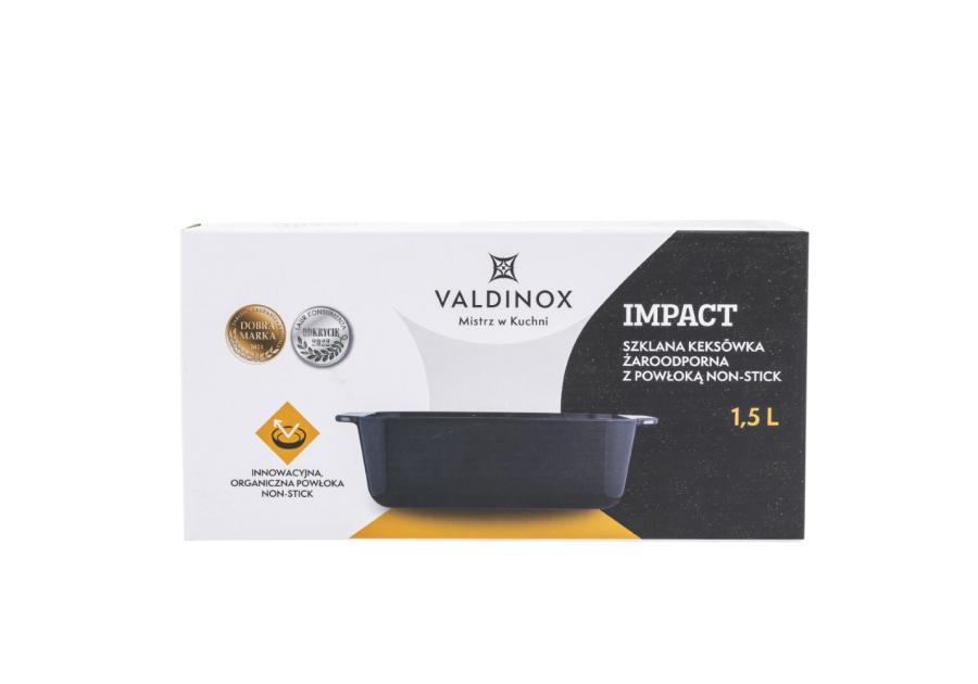Zdjęcie: Keksówka żaroodporna Impact z powłoką non-stick 1500 ml 26x13x7,5 cm VALDINOX