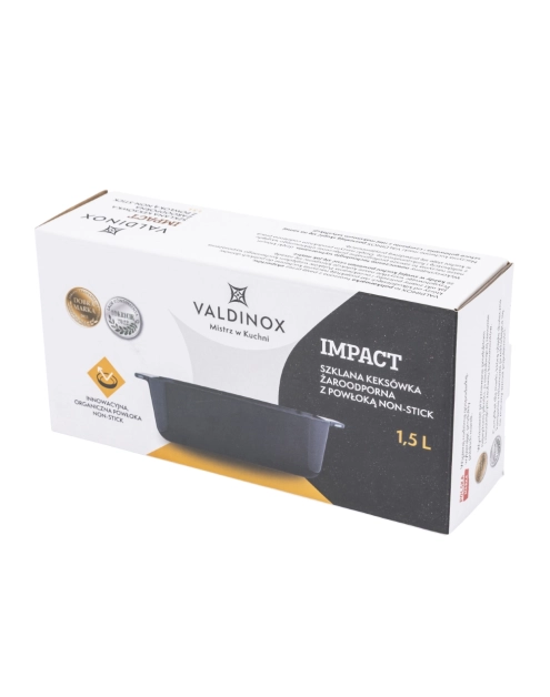 Zdjęcie: Keksówka żaroodporna Impact z powłoką non-stick 1500 ml 26x13x7,5 cm VALDINOX