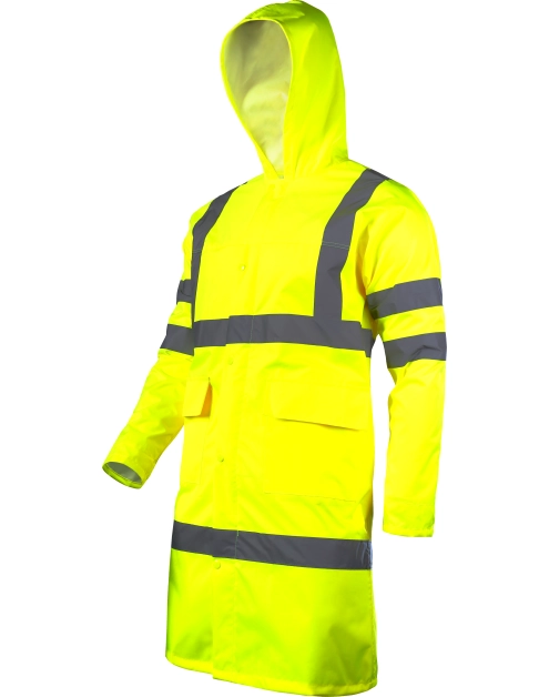 Zdjęcie: Płaszcz ostrzegawcza przeciwdeszczowa, żółty, M, CE, LAHTI PRO