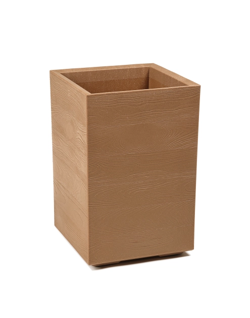 Zdjęcie: Kwietnik Karo 400x400x600 mm deska wood, naturalne drewno LAMELA