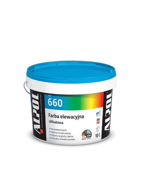 Zdjęcie: Farba elewacyjna silikatowa AF660 BAZA B0 10l ALPOL