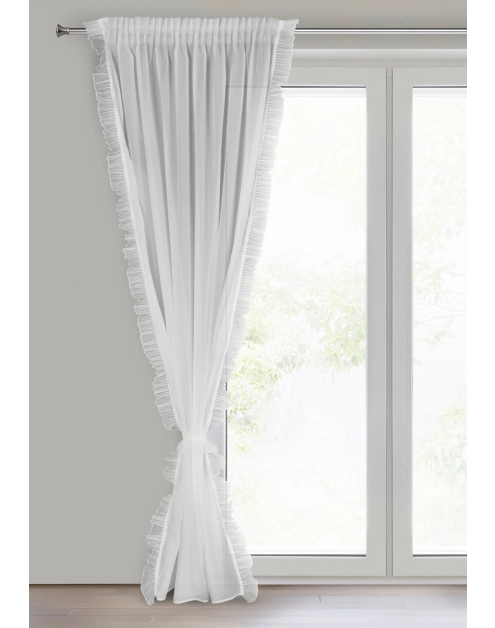 Zdjęcie: Firana gotowa Karen na taśmie 140 x 270 cm biały EUROFIRANY