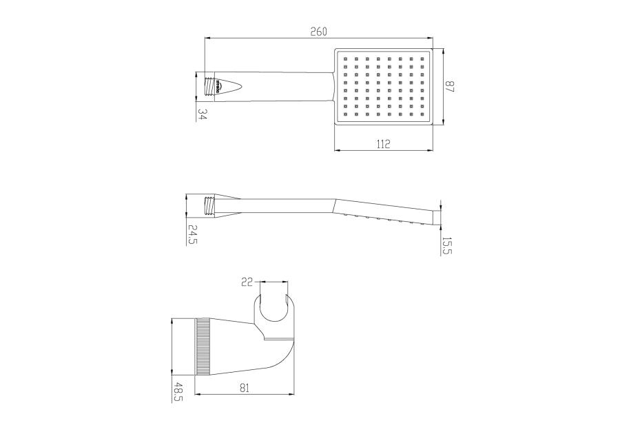 Zdjęcie: Zestaw natryskowy 1-punktowy Patras INVENA
