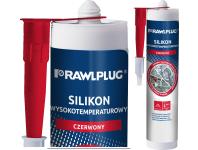 Zdjęcie: Silikon wysokotemperaturowy czerwony - kartusz plastikowy - 300 ml