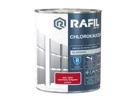Emalia chlorokauczuk czerwony RAL3020 0,75L RAFIL