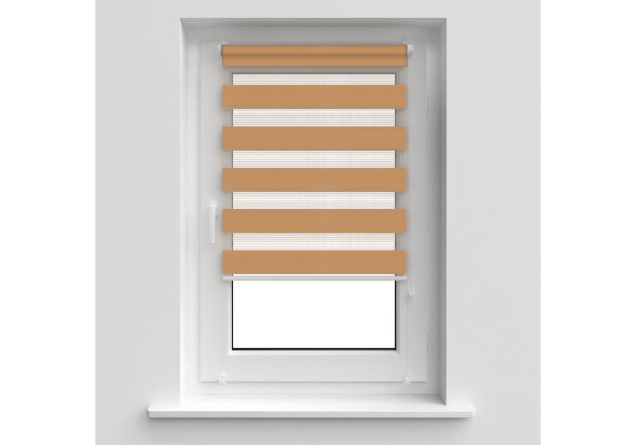 Zdjęcie: Roleta 86x140 cm Zebra II jasny brąz DECODESIGN