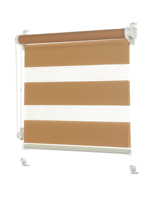 Zdjęcie: Roleta 86x140 cm Zebra II jasny brąz DECODESIGN