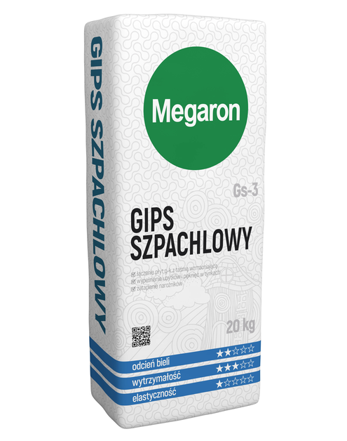 Zdjęcie: Gips szpachlowy Gs-3, 20 kg MEGARON