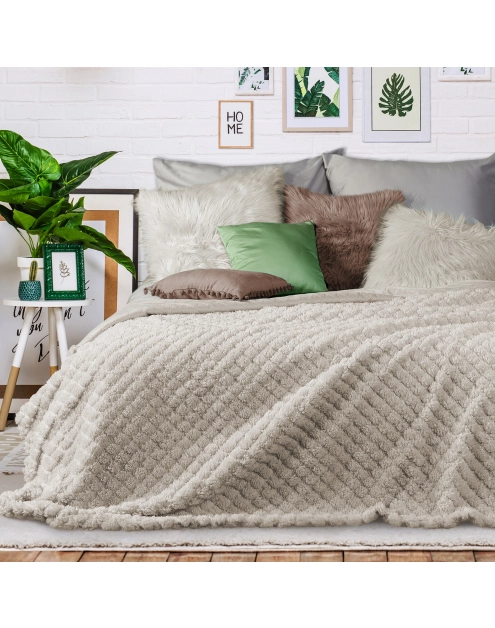 Zdjęcie: Narzuta Kelsi 200x220 cm beżowa EUROFIRANY