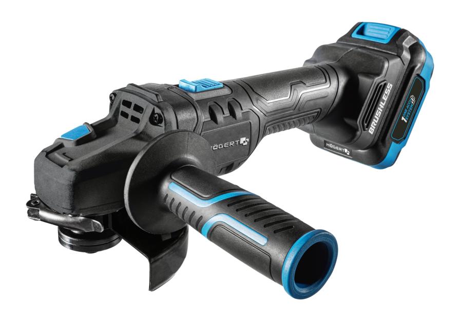 Zdjęcie: Szlifierka kątowa bezszczotkowa 125 mm 18 V zestaw HOGERT TECHNIK