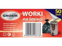 Zdjęcie: Worki na śmieci 20 L - 50 szt. GROSIK