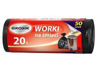 Zdjęcie: Worki na śmieci 20 L - 50 szt. GROSIK