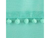 Zdjęcie: Zasłona Defne 135x260 cm miętowa na przelotkach EUROFIRANY