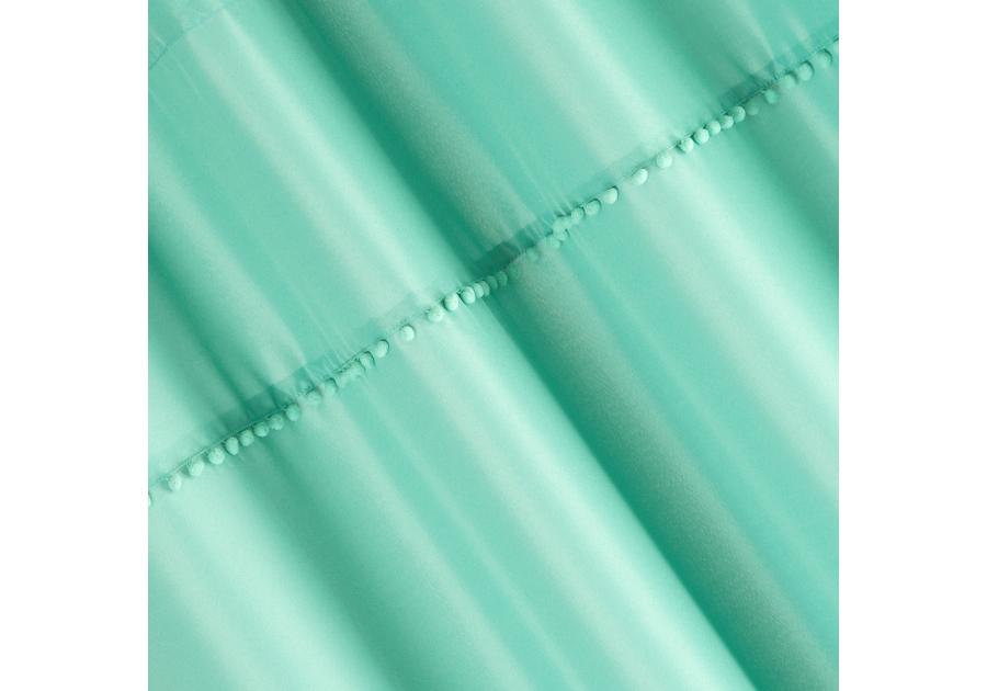 Zdjęcie: Zasłona Defne 135x260 cm miętowa na przelotkach EUROFIRANY