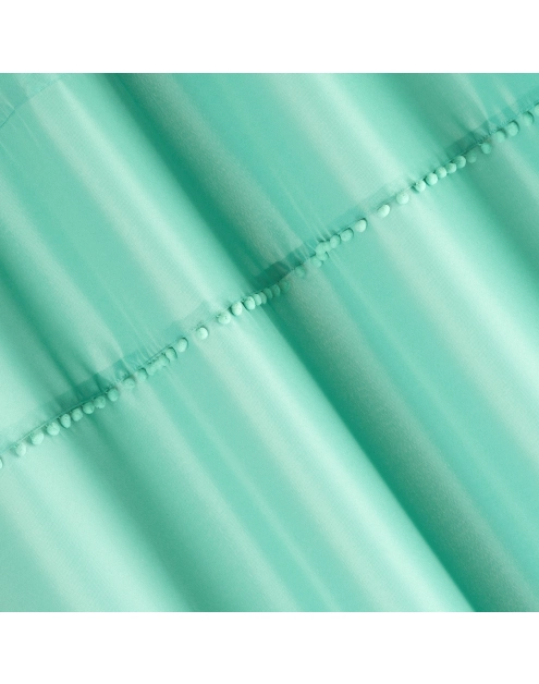 Zdjęcie: Zasłona Defne 135x260 cm miętowa na przelotkach EUROFIRANY