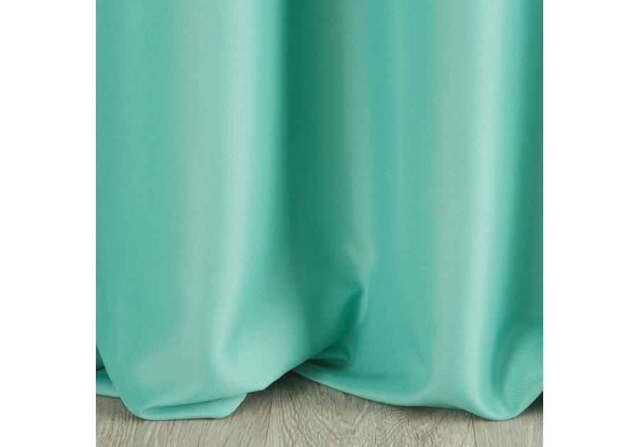 Zdjęcie: Zasłona Defne 135x260 cm miętowa na przelotkach EUROFIRANY