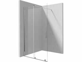 Ścianka Walk-In przesuwny Prizma chrom 90x195 cm DEANTE
