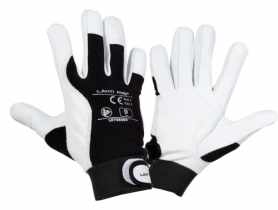 Rękawice ze skóry koziej czarne 8 LAHTI PRO