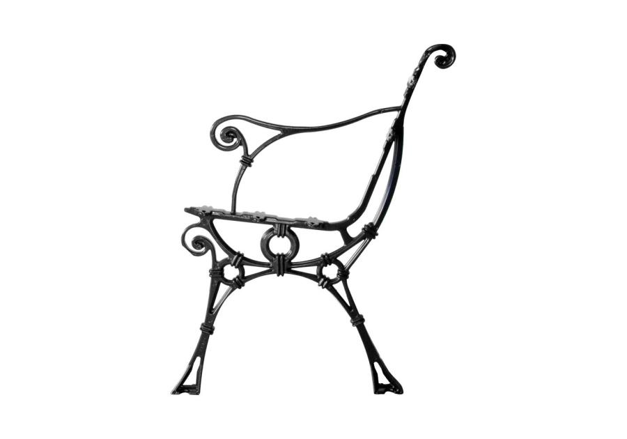 Zdjęcie: Noga aluminiowa do ławki Retro z podłokietnikiem METRO