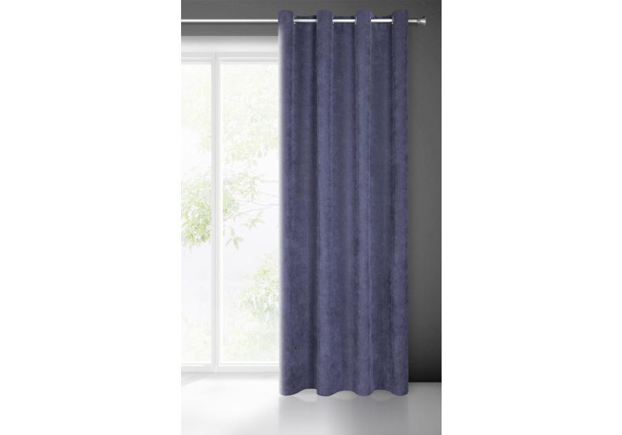 Zdjęcie: Zasłona gotowa Julie 140x250 cm granatowy EUROFIRANY