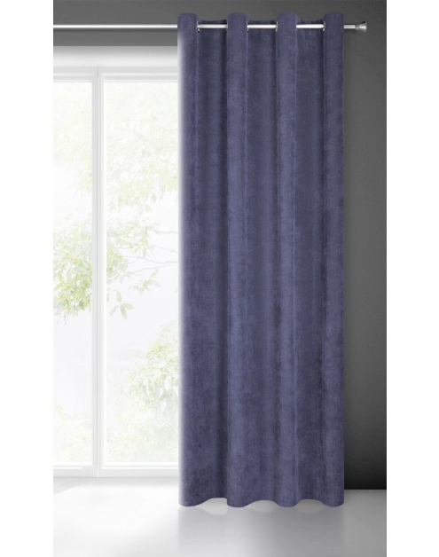 Zdjęcie: Zasłona gotowa Julie 140x250 cm granatowy EUROFIRANY