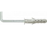 Zdjęcie: Kołek rozporowy FIX z kołnierzem 8x40 mm z hakiem kątowym 6 szt. RAWLPLUG