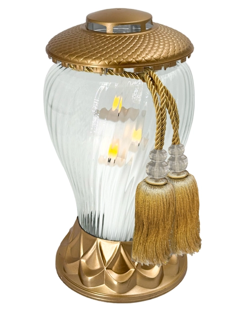 Zdjęcie: Znicz Sapporo z wkładem LED 34 cm SANTA MAROZZA