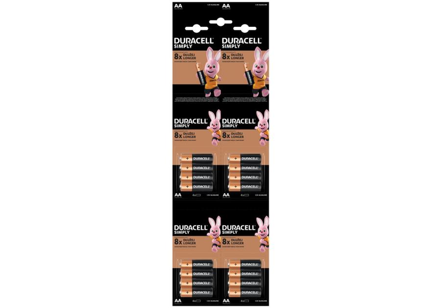 Zdjęcie: Baterie LR6 AA 16 szt. DURACELL