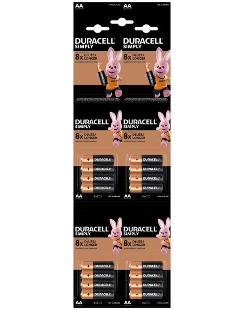 Zdjęcie: Baterie LR6 AA 16 szt. DURACELL