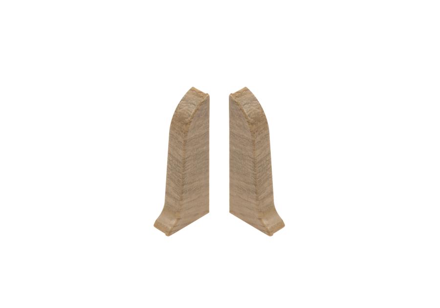 Zdjęcie: Zakończenia do listwy przypodłogowej Classic zaślepki 2 sztuki L,P Dąb Klepka Mat CEZAR