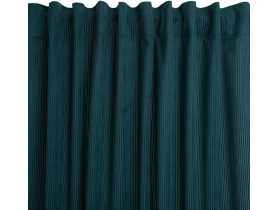 Zasłona welwetowa sztruks casual zielona 140x270 cm CHIC HOME