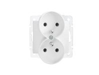 Zdjęcie: Gniazdo podwójne francuskie Logi 02-1253-102 MOWION